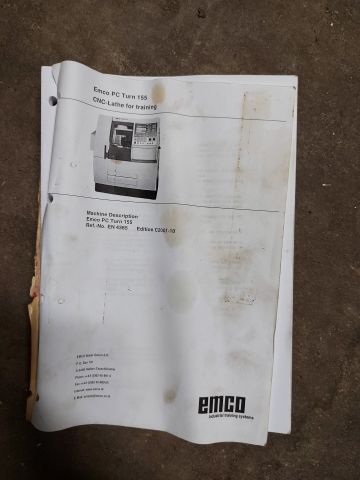 733935-8 Lathe EMCO PC TURN 155 spare part machine.