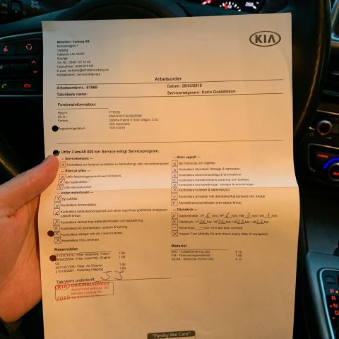 731657-47 Kia Optima Sport Wagon Plug-in Hybrid automatic -2018 (205hp, 109801km)