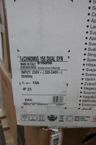 732185-3 Welding Telwin Technomig 150 dual synergic (Not new condition)