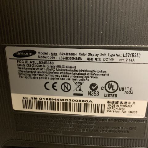 662818-5 Computer monitor Samsung Syncmaster