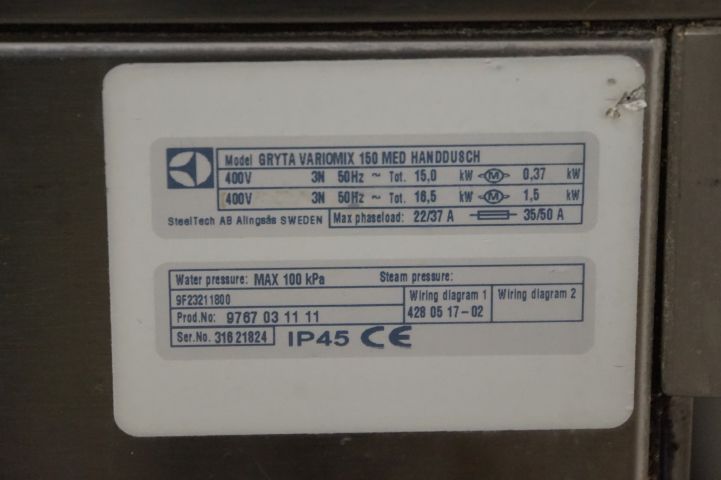 706243-12 Cooking pots "100L and 150L"