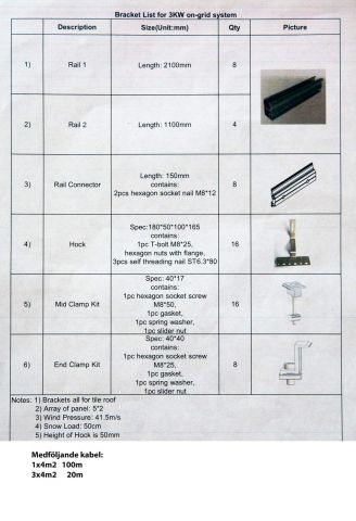 734301-3 Complete on-grid solar energy system - 3.04 KW