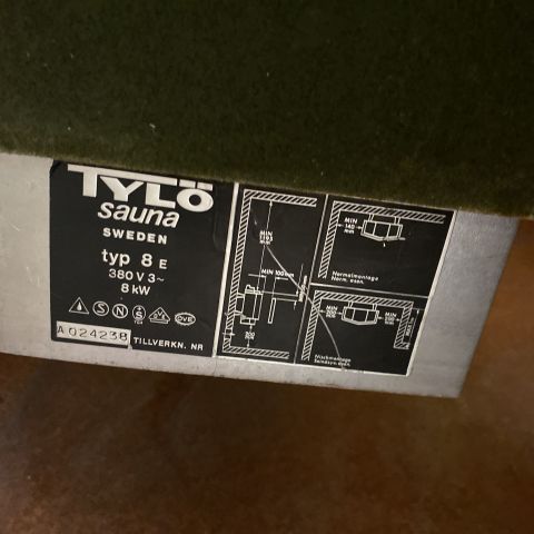 728530-3 Sauna heater - Tylö Sauna