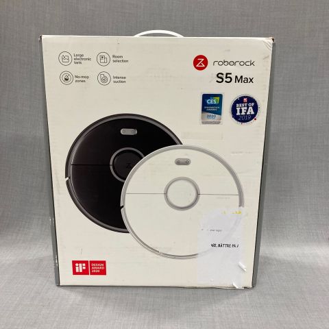 734399-2 Robotdammsugare Xiaomi Roborock S5 Max Black