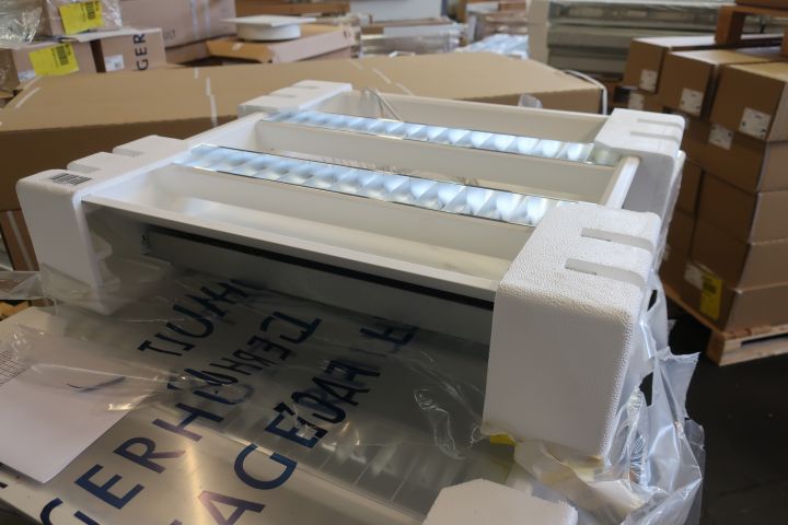 719216-4 13 pcs recessed luminaire Fagerhult Indigo Combo 2x2x14W 60x60cm