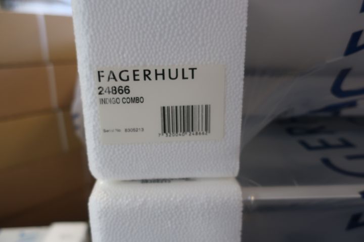 719216-5 13 pcs recessed luminaire Fagerhult Indigo Combo 2x2x14W 60x60cm