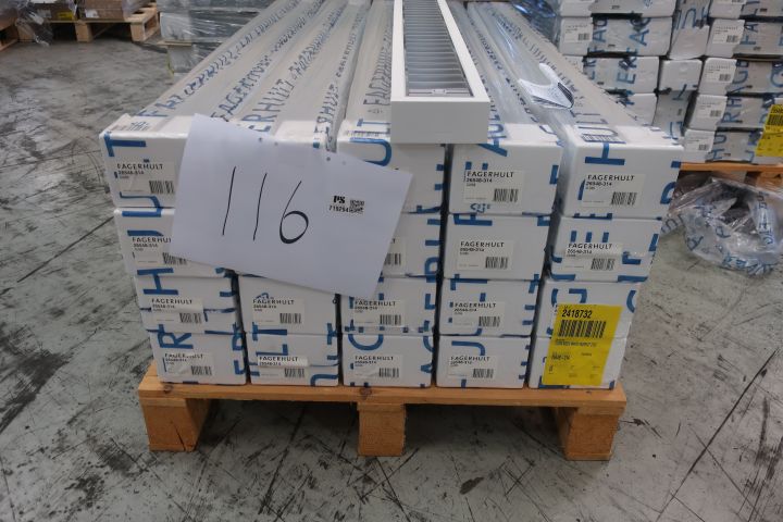 719294-7 21 pendant office luminaire Fagerhult Closs Body White 2x35W 150x30cm