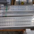 719296-7 7 recessed luminaires Fagerhult Recesso 3000K 2x28W 120x29cm