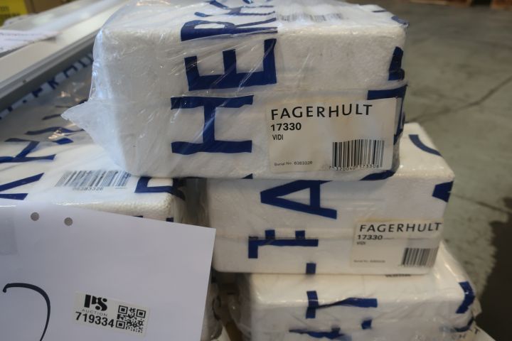 719334-6 14 pcs suspended office luminaire Fagerhult Vidi 1x14W 60x12cm