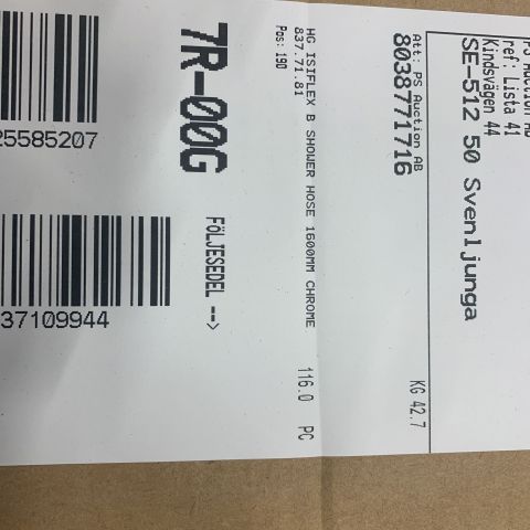 733578-5 ca 116 st Shower hose hansgrohe 1.6m isiflex Chrome