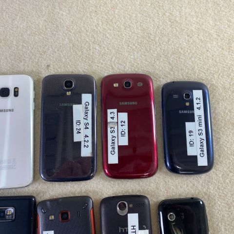 721143-5 Collection of 14 android phones - Repair objects