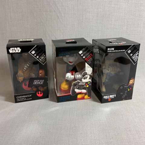 734509-1 Mobile / Handheld Cable Guys (Mickey Mouse, Chewbacca & Ruin)