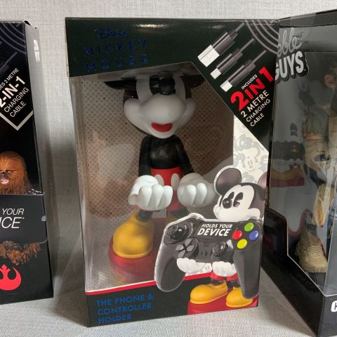 734509-3 Mobile / Handheld Cable Guys (Mickey Mouse, Chewbacca & Ruin)