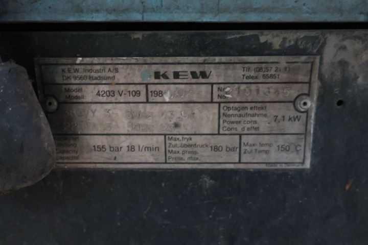 718466-8 Hot water washer, KEW 4203V-109