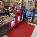 721327-4 Checkout counter 6.5 meters and wall module