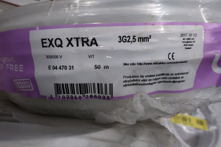 730591-2 Cable EXQ XTRA 3G2.5 Povic 50 meters - Free shipping