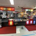 721327-1 Checkout counter 6.5 meters and wall module