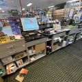 721327-7 Checkout counter 6.5 meters and wall module