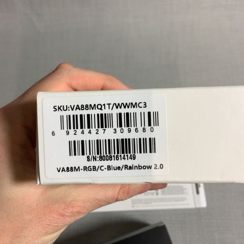 736850-3 Gaming keyboard Varmilo VA88M Rainbow 2 RGB TKL