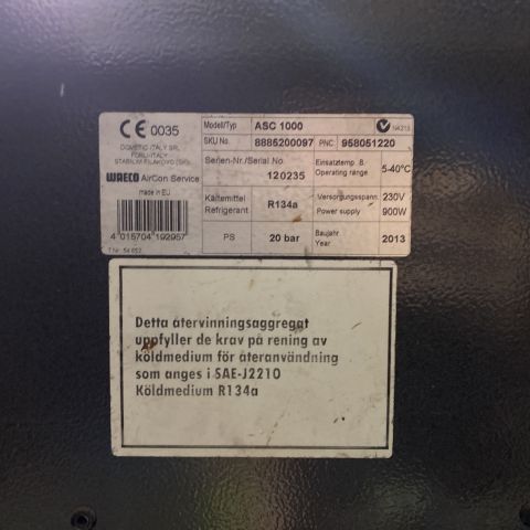 728555-7 AirCon service station - Waeco ASC 1000