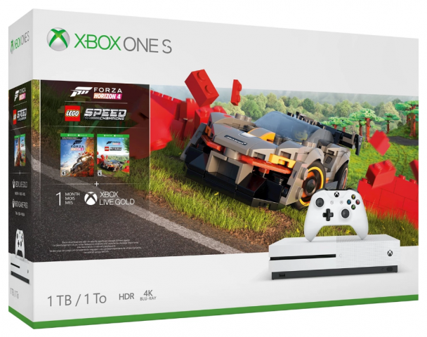 736714-1 Game Console Microsoft Xbox One S 1TB Forza Horizon 4 Lego Speed Champions Bundle