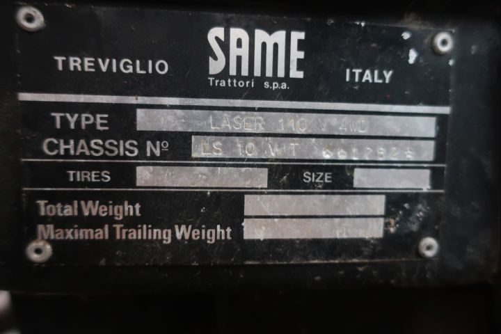 691298-32 Tractor, SAME LASER 110 V 4WD -85