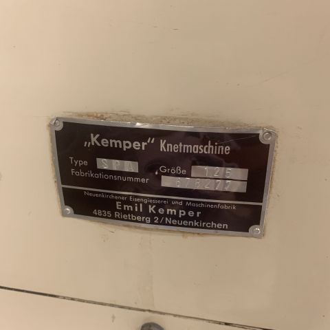 731671-7 Dough mixer plan mixer Kemper SPA 125