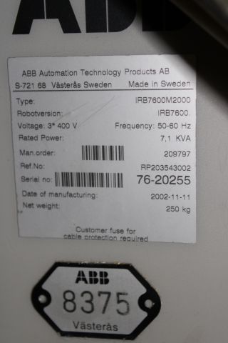 676756-9 Industrial robot ABB IRB7600 Foundru -02