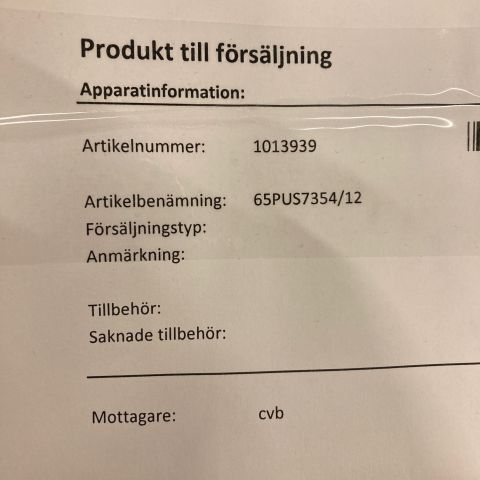 737395-3 Philips 65 "65PUS7354 / 12 Smart TV (Android TV, 4K, Ambilight)