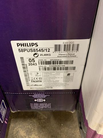 738152-2 TV Philips 58 "58PUS8545 / 12 - The one (4K, UHD LED, Android TV, Ambilight)
