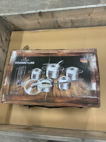 739084-2 17-piece Kastrullset, Blaumann Gourmet Line Jumbo