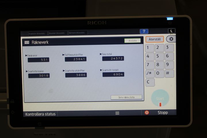 676784-7 Multifunction Printer Ricoh MP C307