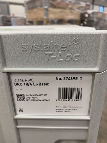 739892-3 Screwdriver Festool DRC 18/4 Li-Basic QUADRIVE