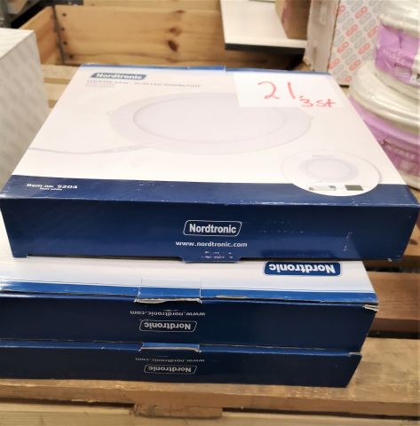 740012-1 LED light fixtures (3pcs) "Lucette LED Slim Downlight" - Nordtronic (no. 21)