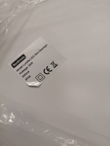 740012-6 LED light fixtures (3pcs) "Lucette LED Slim Downlight" - Nordtronic (no. 21)