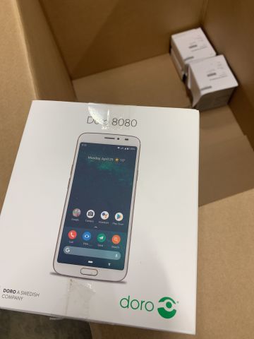 740649-2 Smartphone Doro 8080 Black Copper 4G