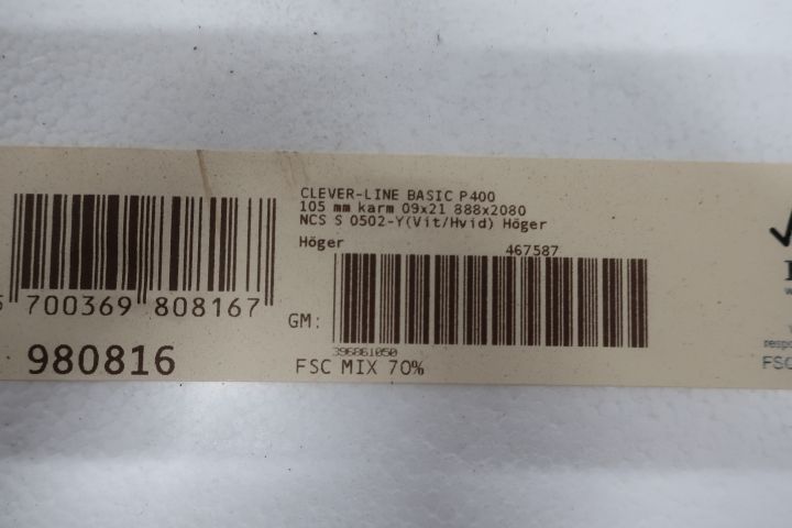 740495-3 Exterior door Swedoor Clever-Line Basic P400 09/21 H