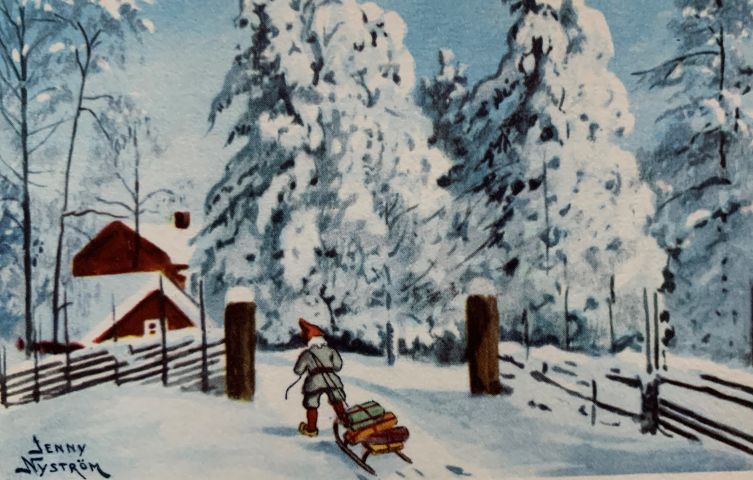 633566-1 Collection about 500, Christmas & New Year and Easter cards by Jenny Nyström and others.