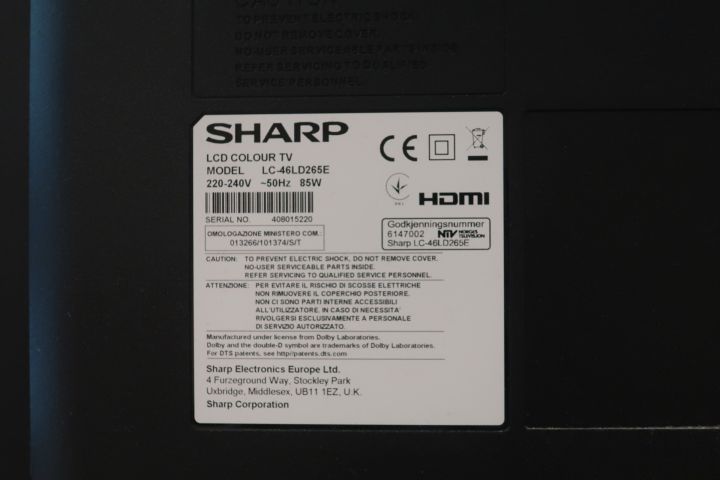 719390-7 SHARP TV 46tum