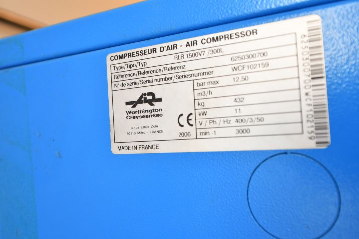 740808-7 Screw compressor - Worthington RLR 1500 BT / 300L