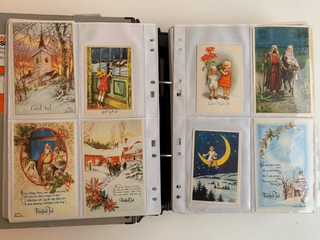 633566-4 Collection about 500, Christmas & New Year and Easter cards by Jenny Nyström and others.