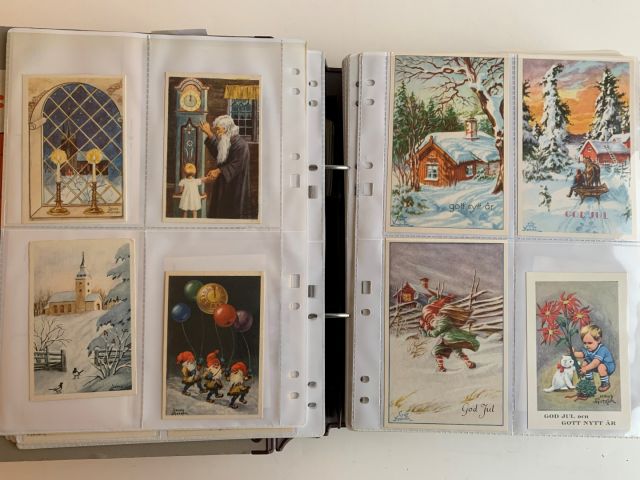 633566-5 Collection about 500, Christmas & New Year and Easter cards by Jenny Nyström and others.