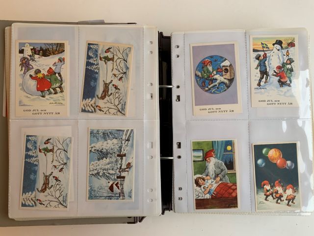 633566-9 Collection about 500, Christmas & New Year and Easter cards by Jenny Nyström and others.