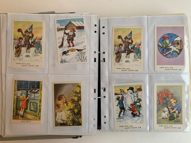 633566-10 Collection about 500, Christmas & New Year and Easter cards by Jenny Nyström and others.