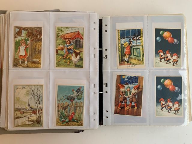 633566-11 Collection about 500, Christmas & New Year and Easter cards by Jenny Nyström and others.