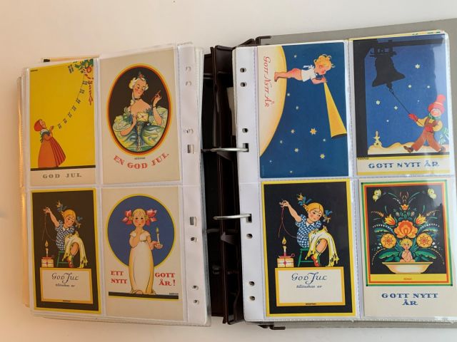 633566-19 Collection about 500, Christmas & New Year and Easter cards by Jenny Nyström and others.