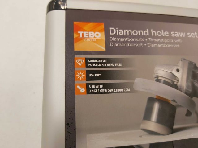 578385-3 NEW Tebo diamond hole saw set