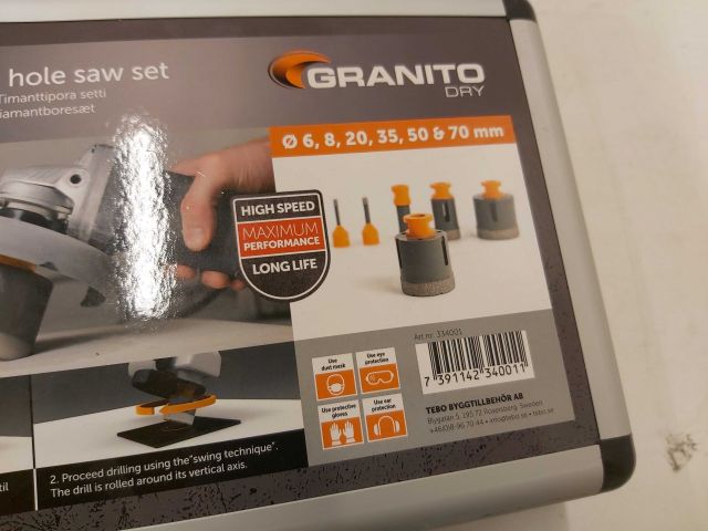 578385-4 NEW Tebo diamond hole saw set