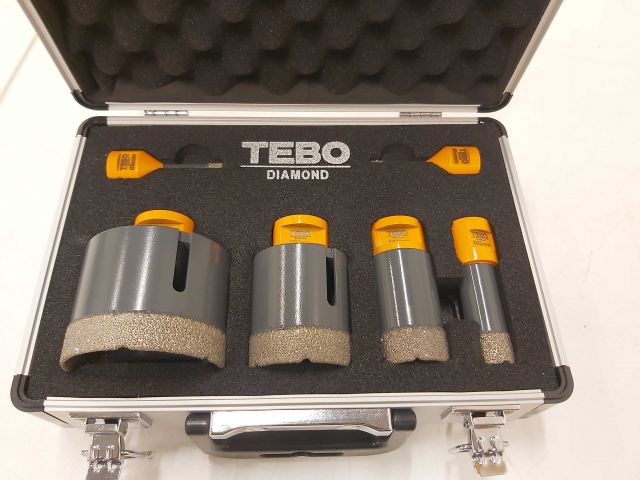 578385-5 NEW Tebo diamond hole saw set