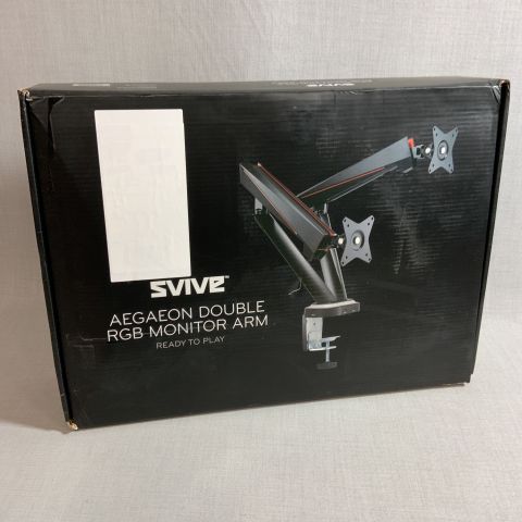 741653-2 Screen mount Svive Aegaeon dual monitor arm with RGB